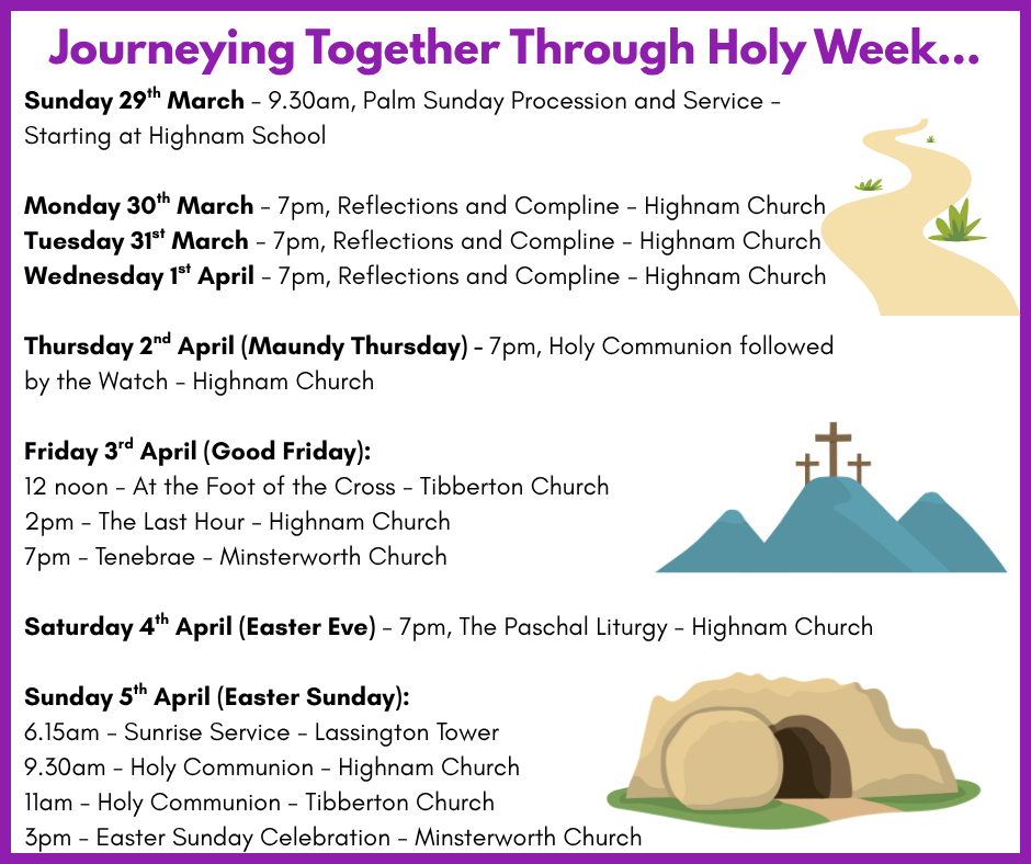 Journey together through Holy Week at Highnam Church
